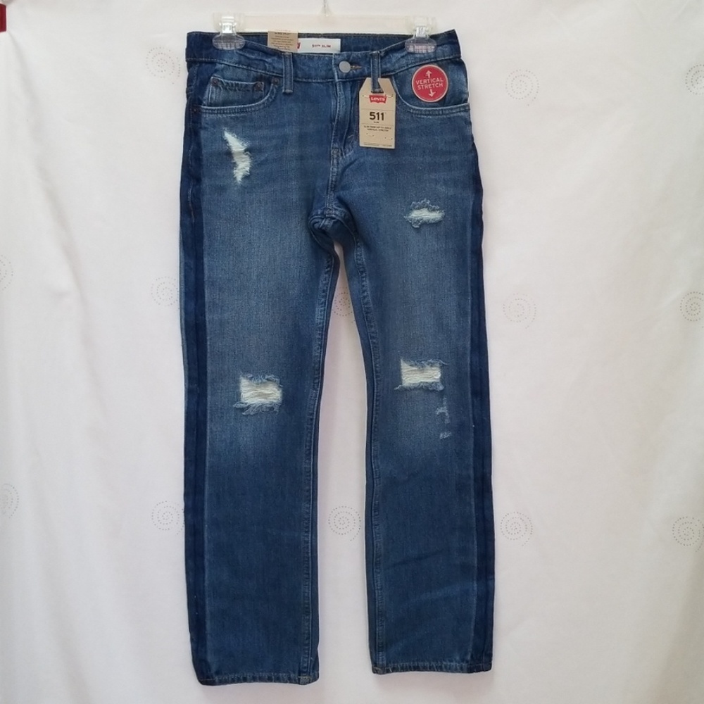 NEW Levi's boys 511 slim stretch jeans